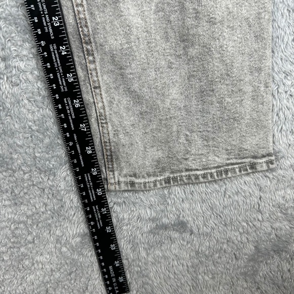 Hollister Low Rise Dad Jeans Acid Wash Gray W24 L33 - Picture 7 of 8